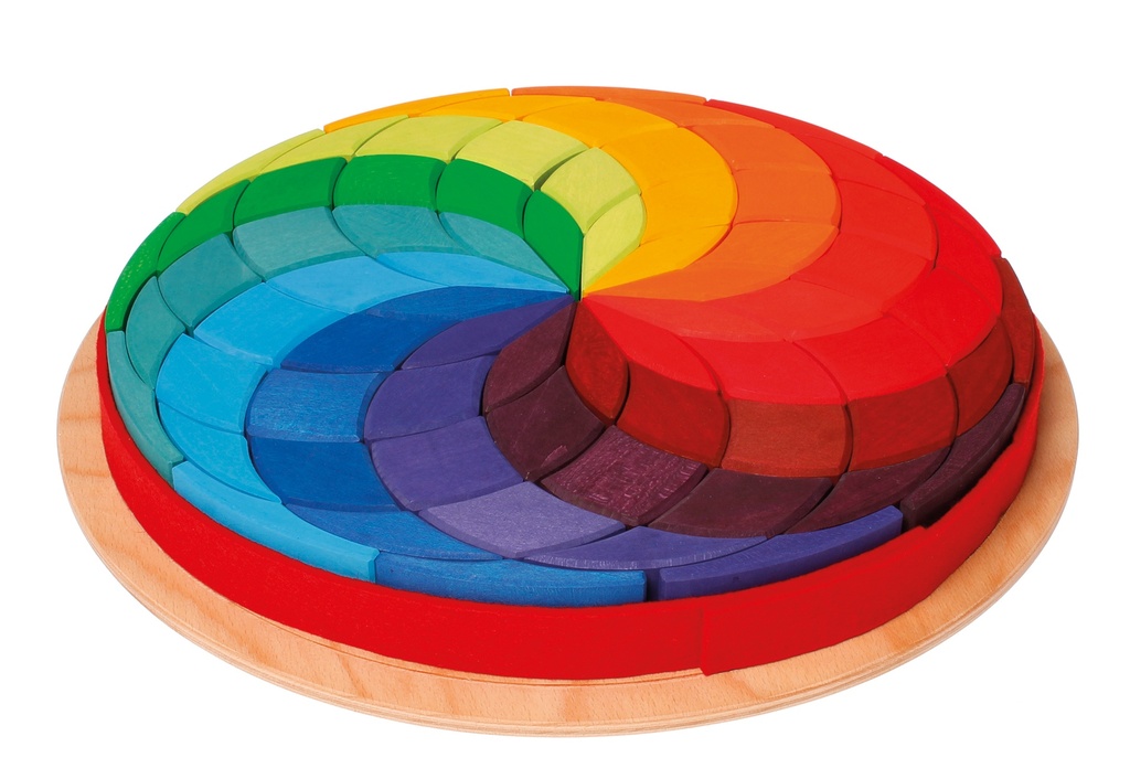 72 Formen im Kreis - Regenbogen