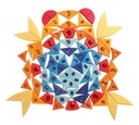 76 Glitzerbausteine - Mandala