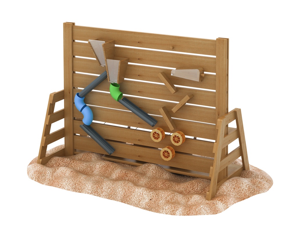 Sandspiel-Wand