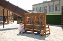 Sandspiel-Wand