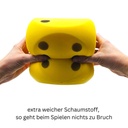 Schaumwürfel Gelb