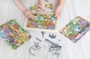 Lagen-Puzzle "Dinosaurier"