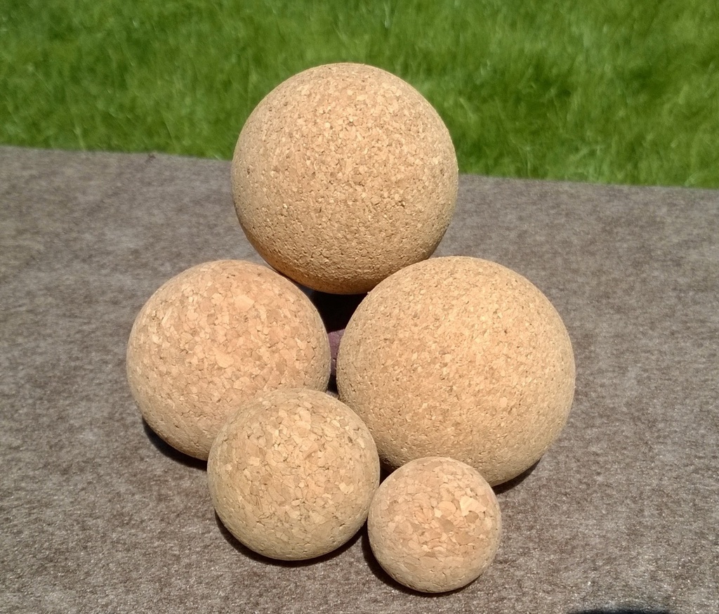 Korkbausteine - 42er bunte Halbe