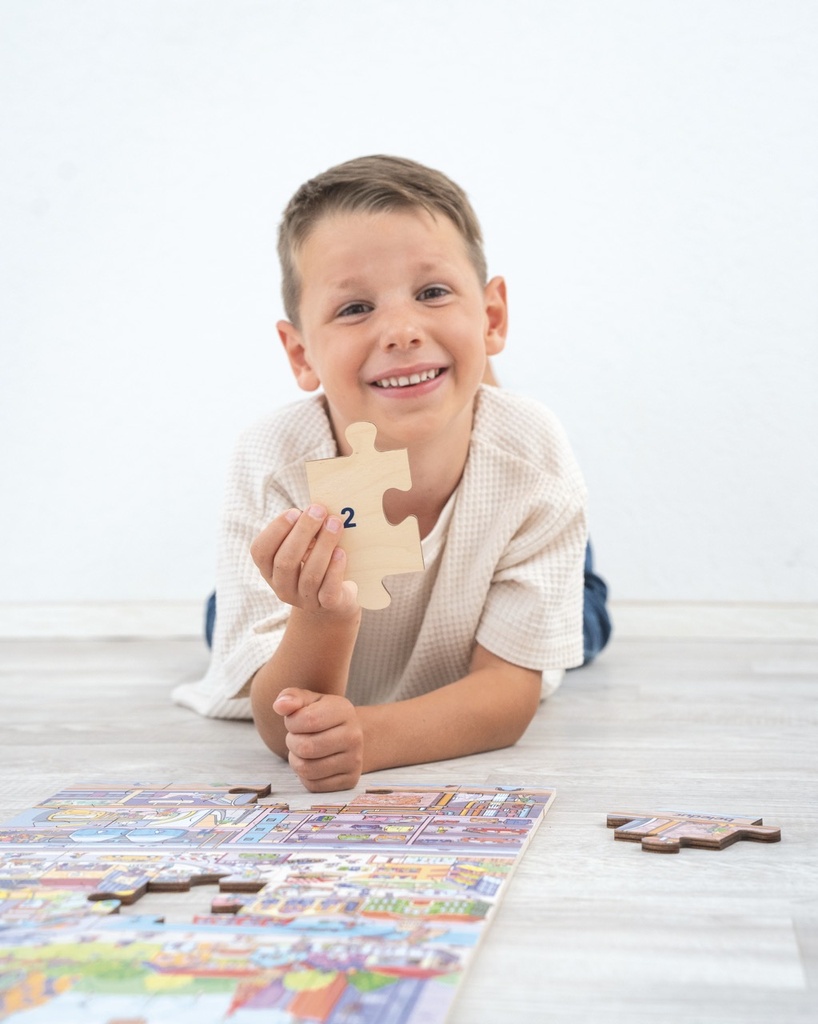 Bodenpuzzle "Stadtleben"