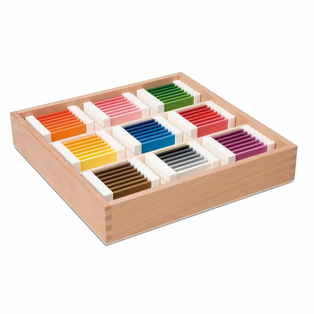 Farbtäfelchen: Schattierungskasten mit 9 Farben