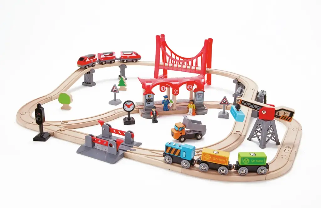 Eisenbahn-Set "Verkehrsreiche Stadt"