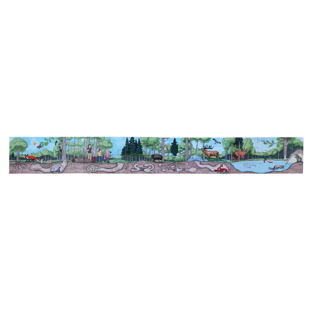Bodenpuzzle - Entdecke den Wald