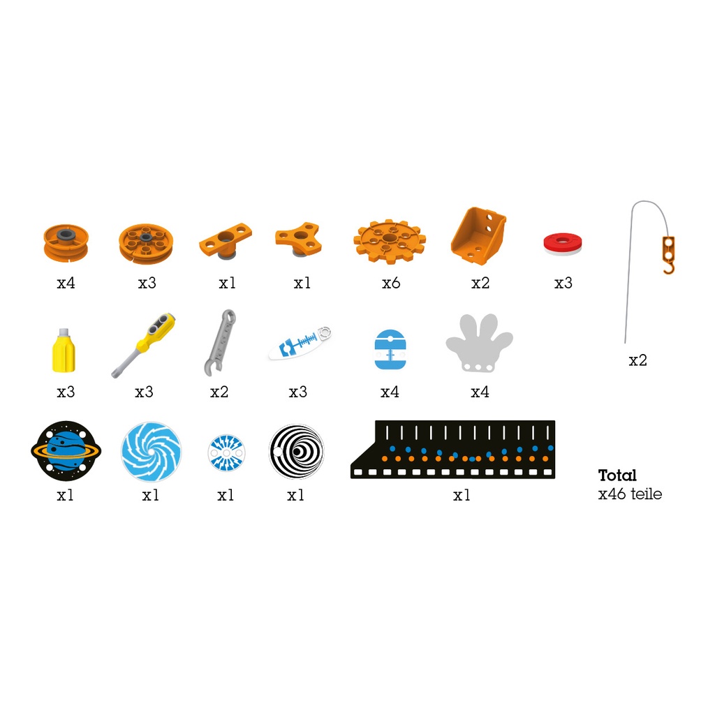Erfinder Werkbank Kunststoffteile Set 