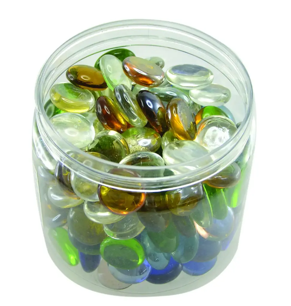 Glasnuggets transparent gemischt