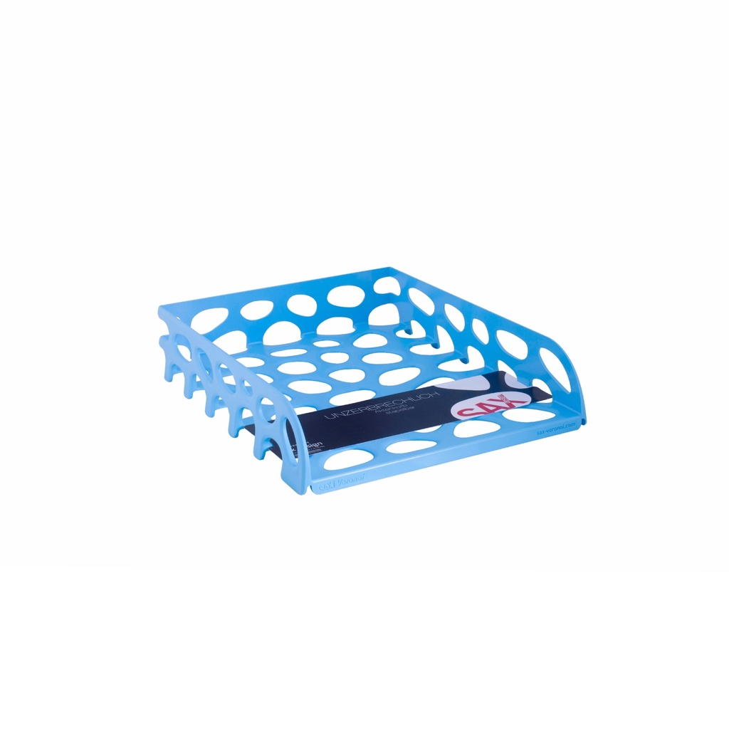 Super stabiler Aktenkorb Hellblau 4er Set