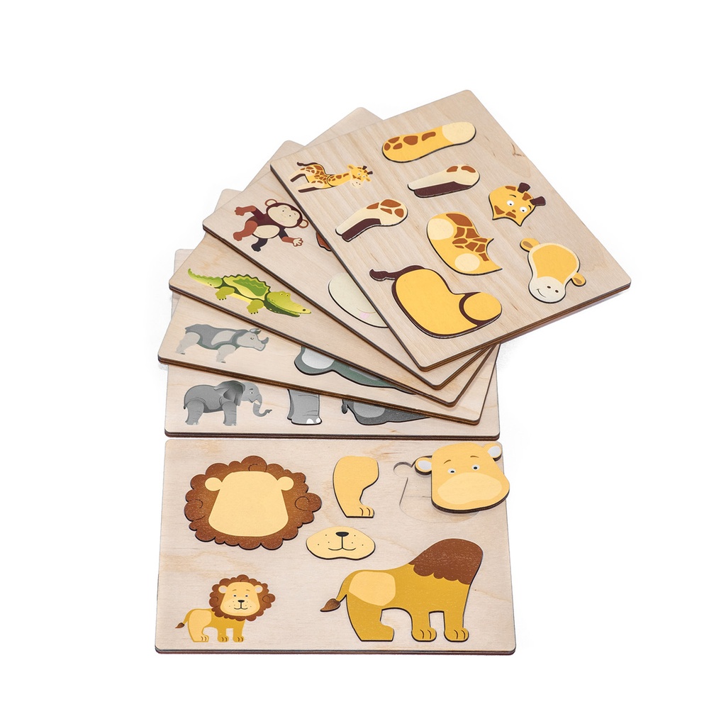 Magnetpuzzle Wildtiere 