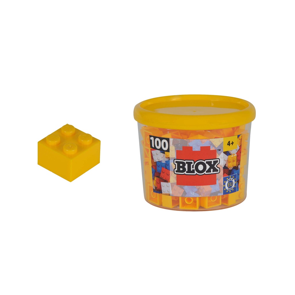 4er Klemmbausteine - gelb