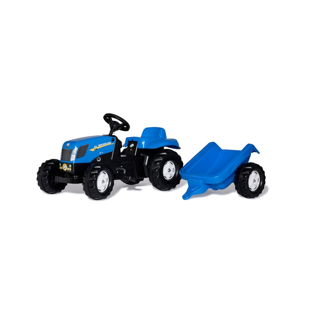 New Holland Traktor mit Anhänger