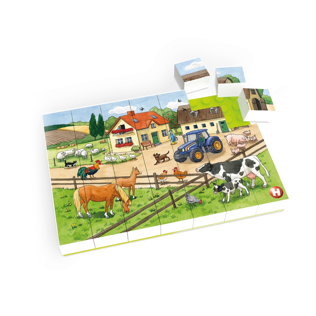 Duplo® kompatibles Puzzle - Leben auf dem Bauernhof