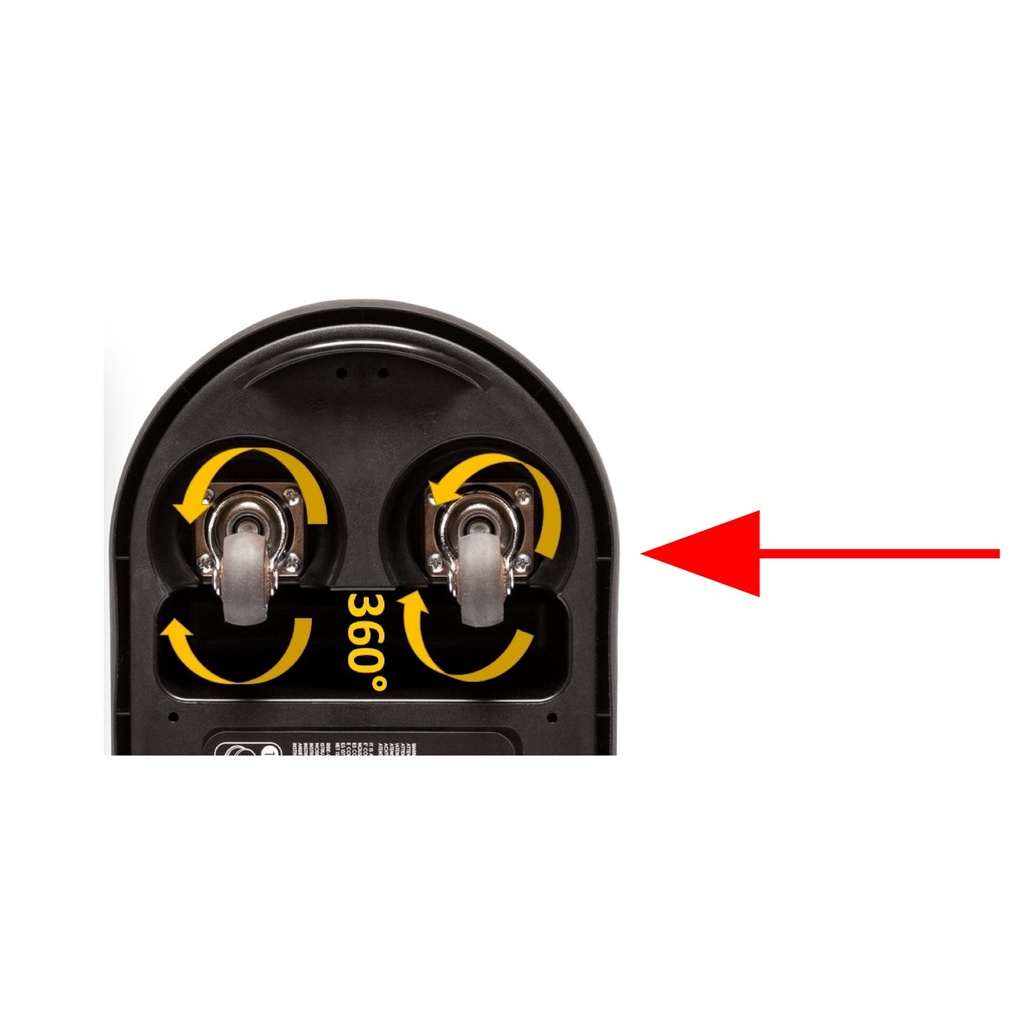 Ersatzteil Vorderrad 1 Stück - Kübelrutscher