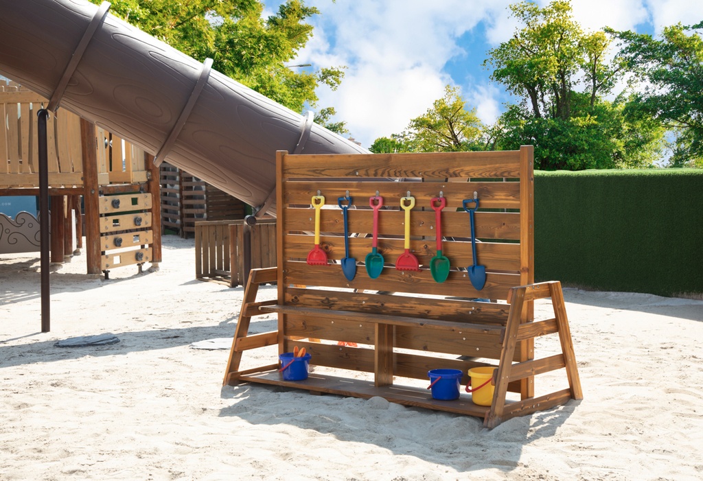 Sandspiel-Wand