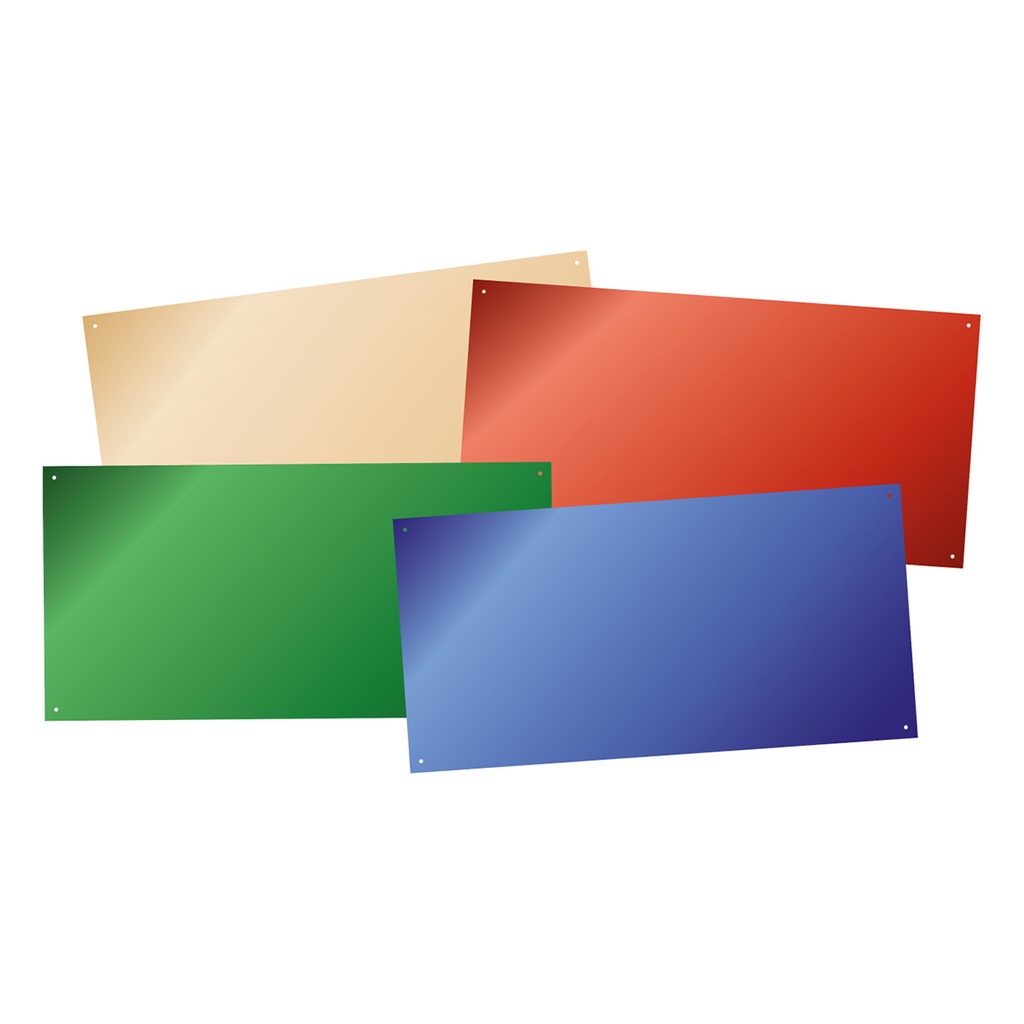 Farbige Spiegel - flach