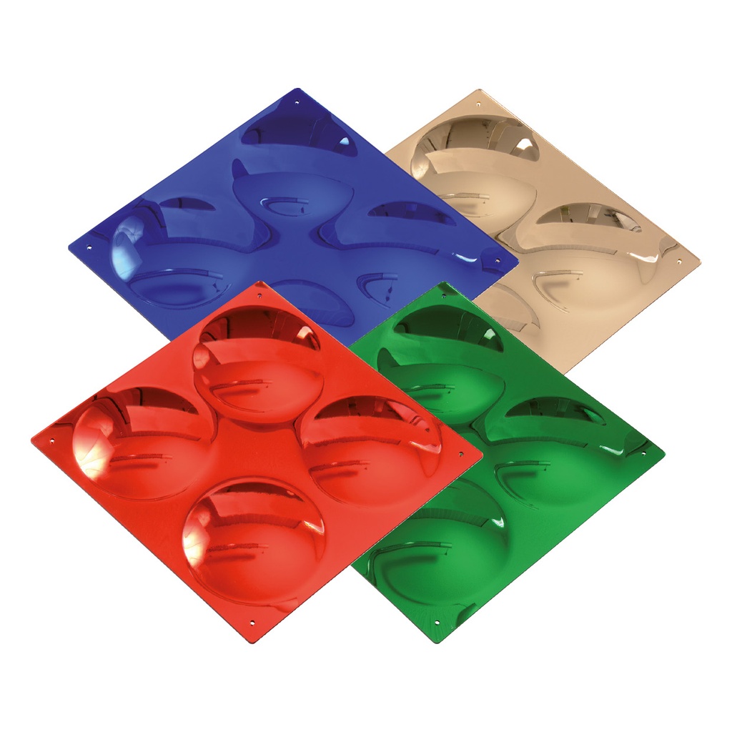 Farbige Spiegel - gewölbt