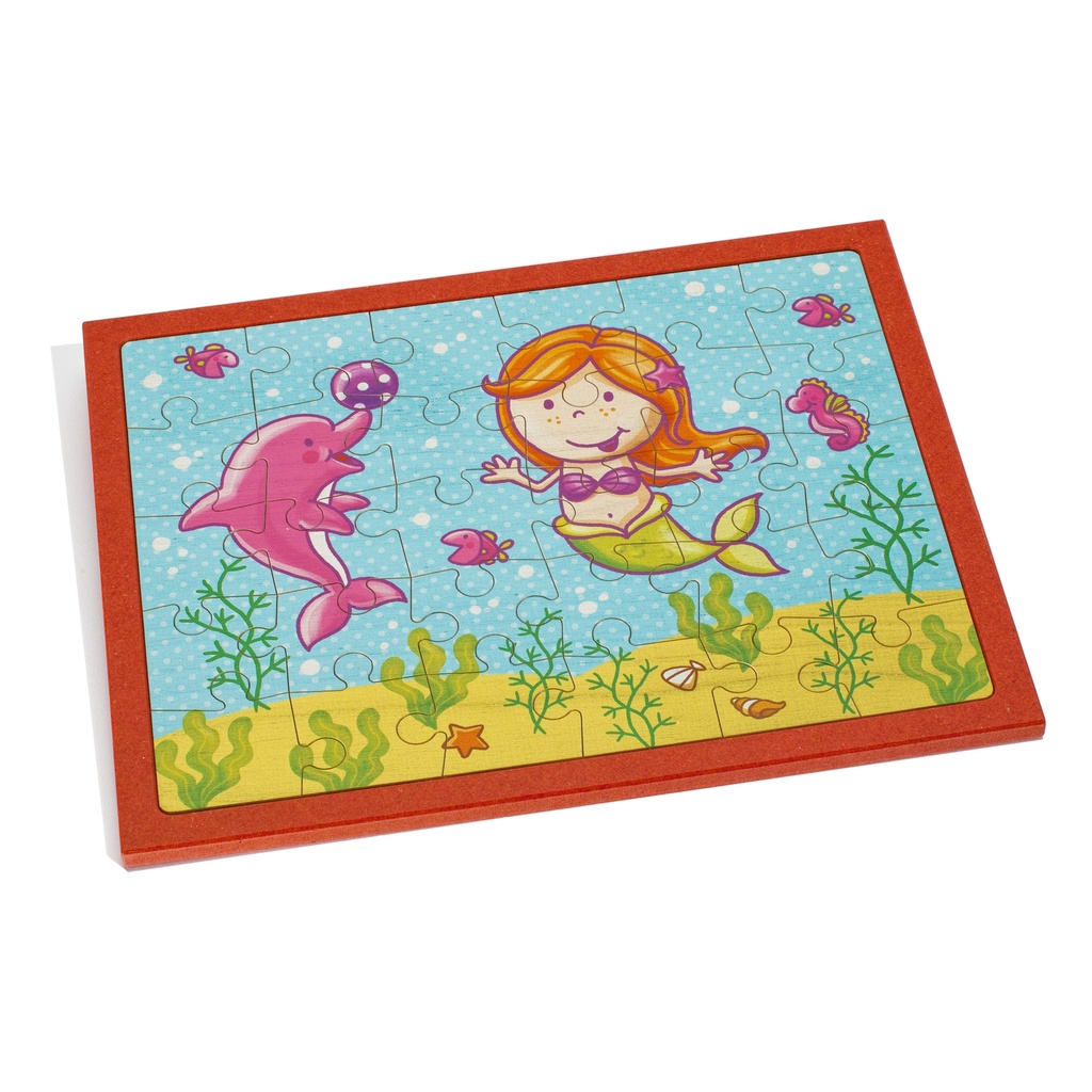 Holz-Puzzle - 30 Teile Meerjungfrau