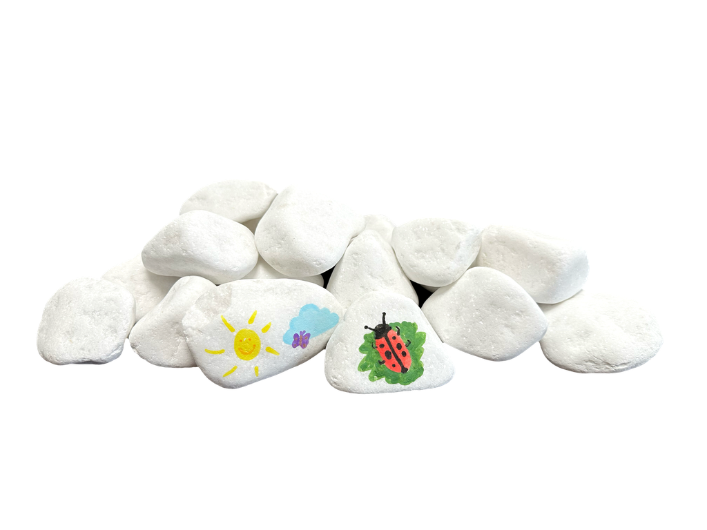 Marmor Malsteine - 25 Stück