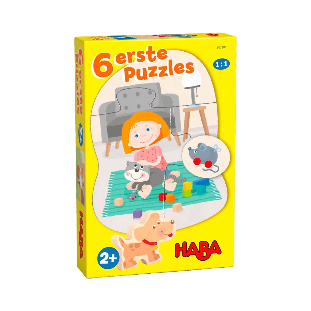 6 erste Puzzle - Haustiere 