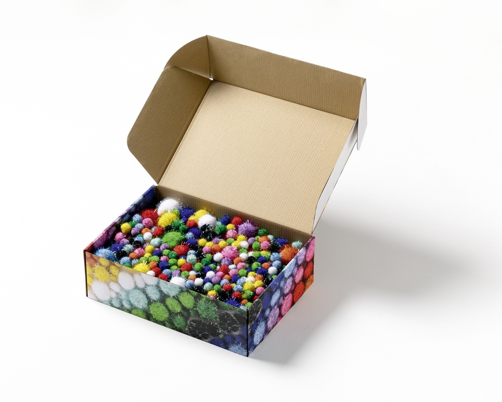 Pompons Mix JUMBO - Glitter