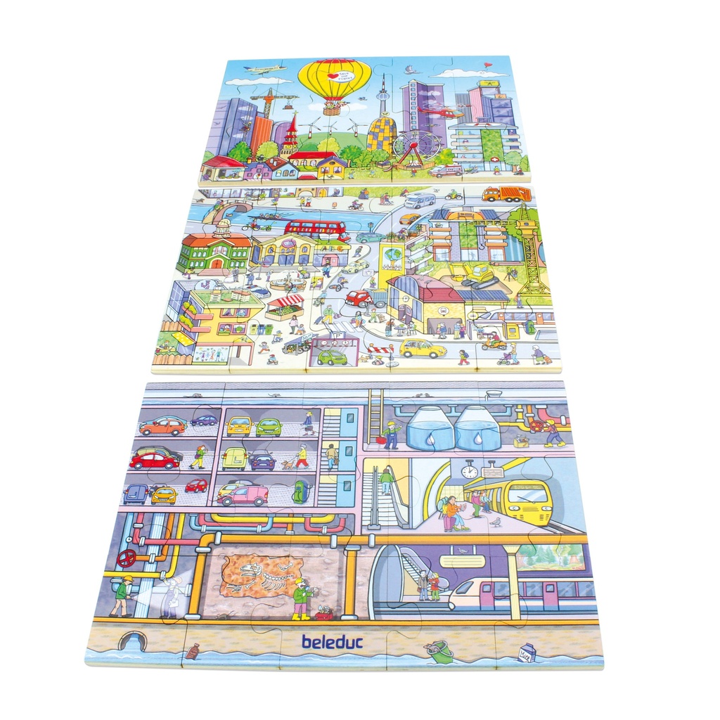 Bodenpuzzle "Stadtleben"