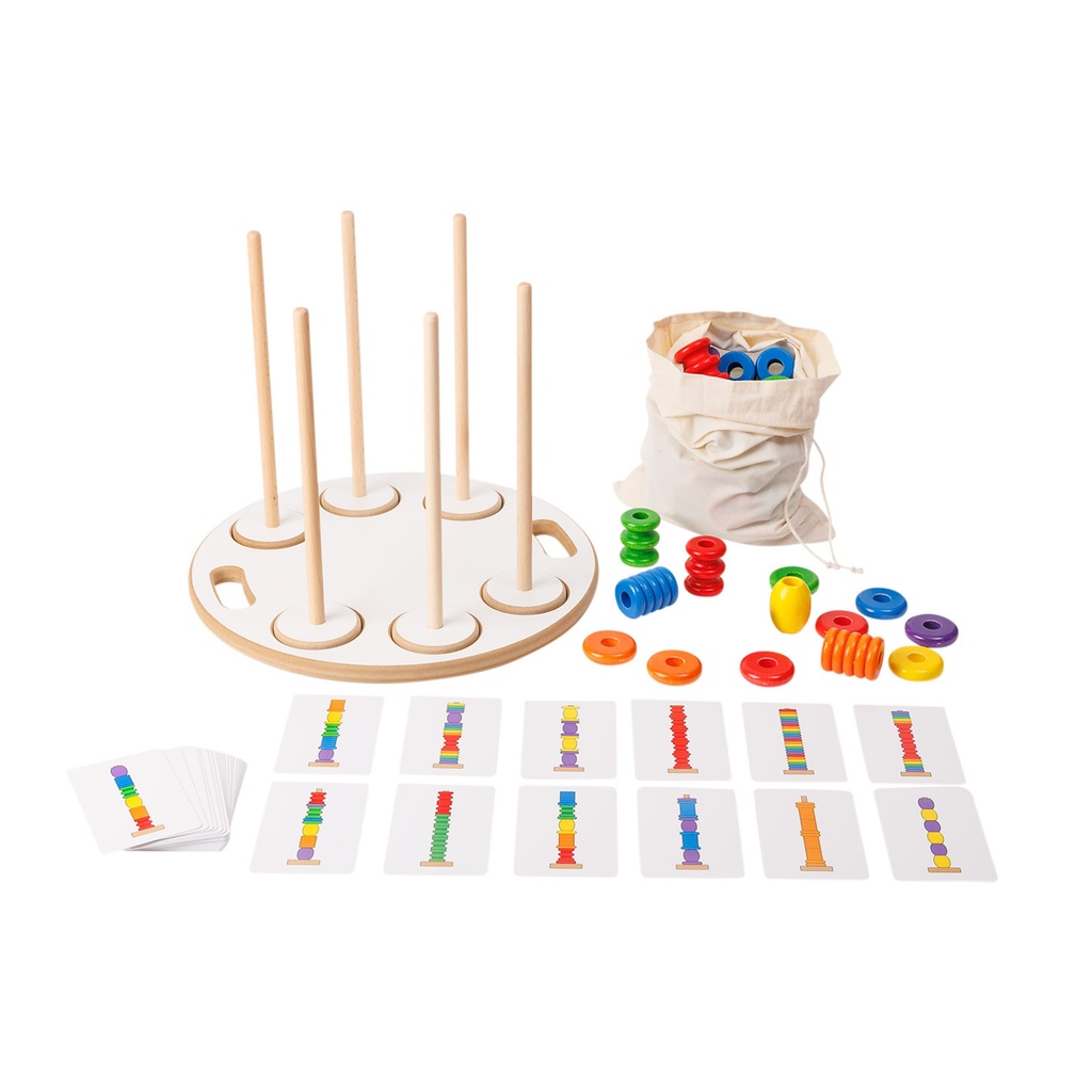 Steckspiel „Bunte Türme“   