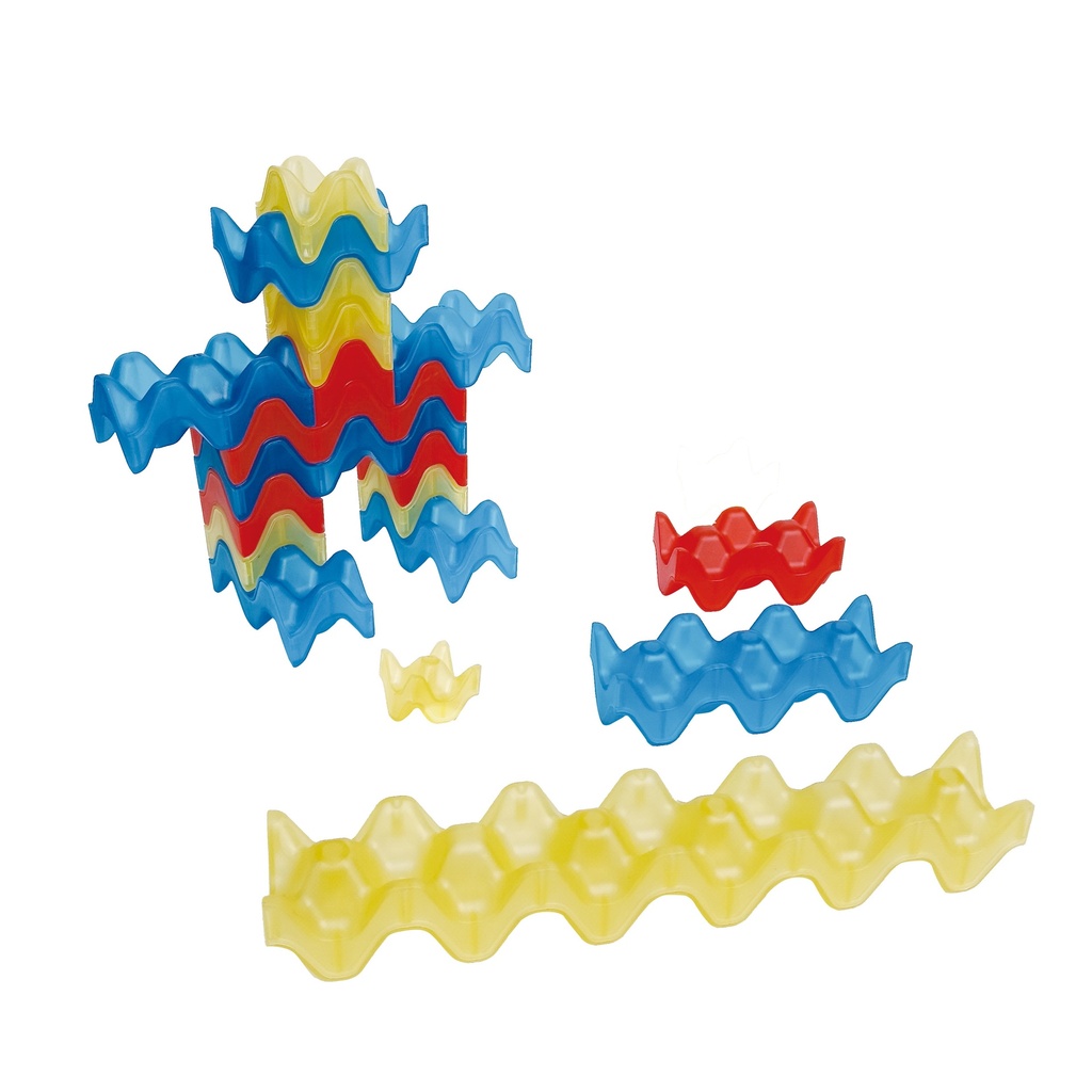 Eierbecher Blocks transparent 45 Teile