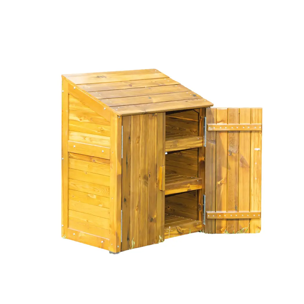 Outdoor-Schrank mit Holztüren