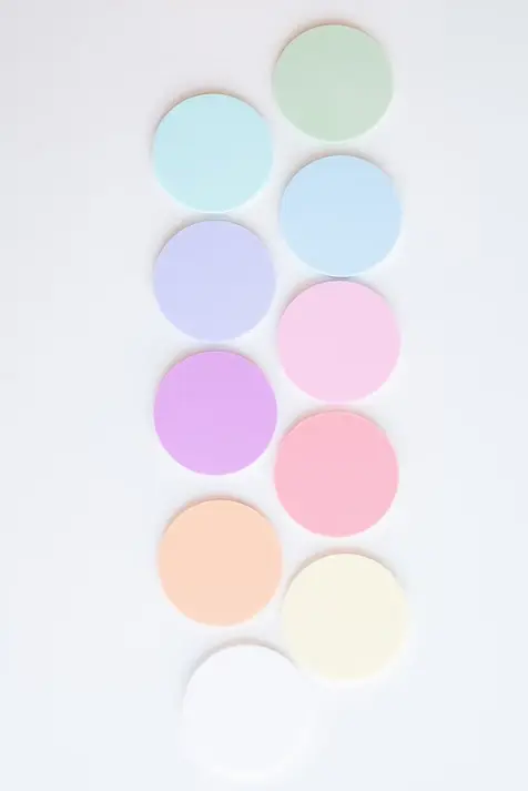 Farbchips klein - Pastellfarben