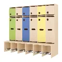 Komplettgarderobe - 6 Plätze, Sitzhöhe: 31 cm