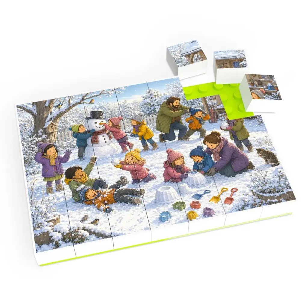 Klemmi Puzzle "Schneespiel"