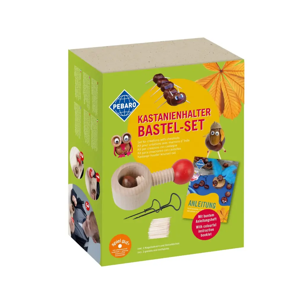Kastanien Bastel Set mit Anleitungsheft