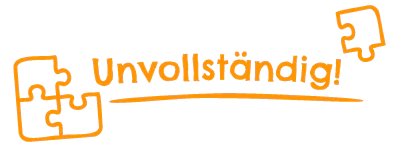 Lehrer Stempel "Unvollständig"