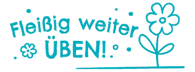 Lehrer Stempel "Fleißig üben"