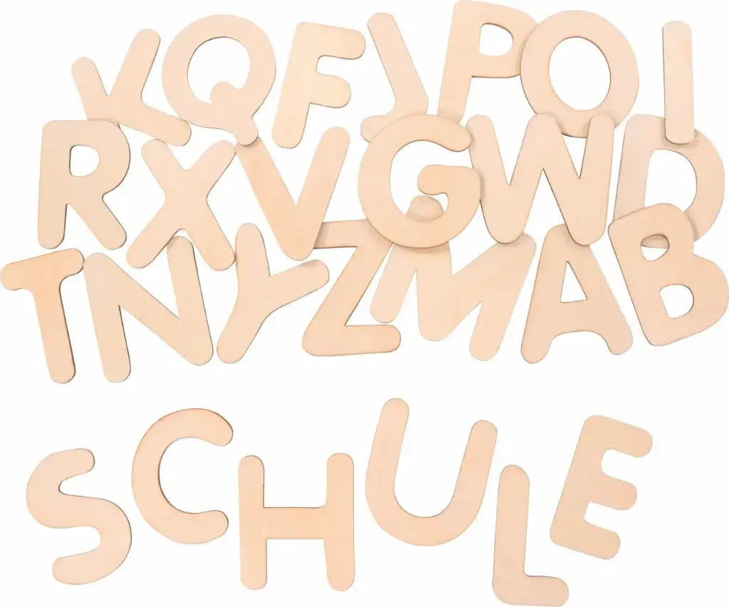 Buchstaben aus Holz A-Z