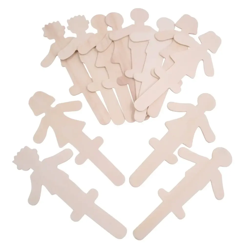 Bastelstäbchen - Figuren 12er Set
