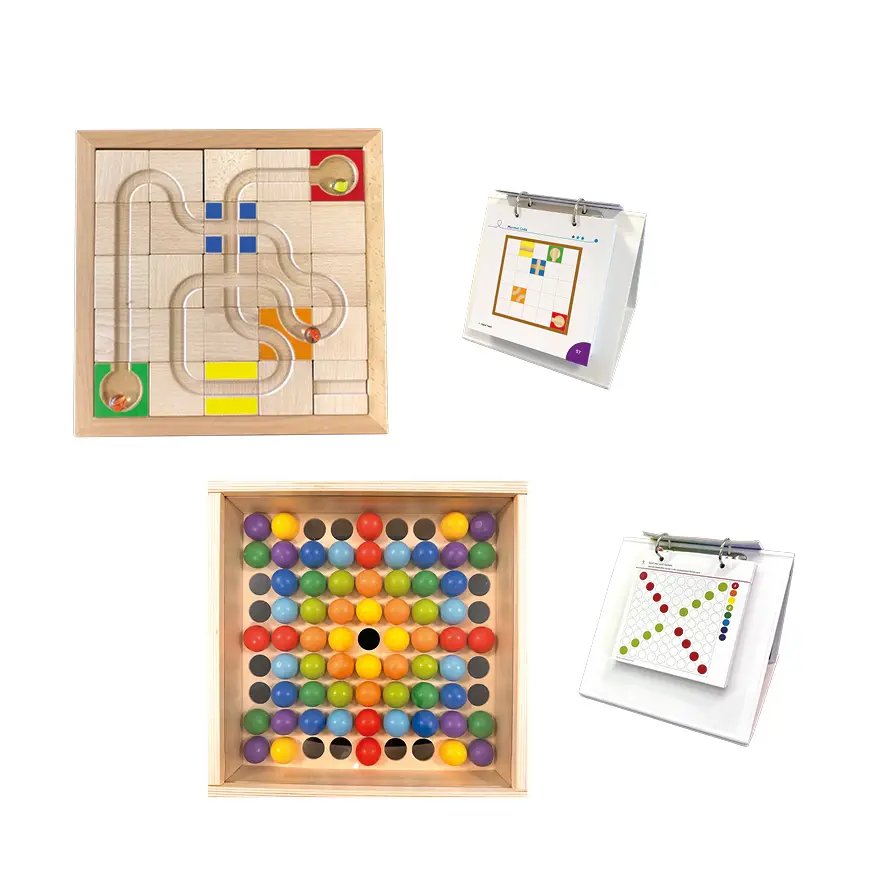 Murmel Code & Mosaik Tisch Set