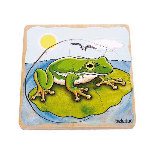 [104283] Lagen-Puzzle "Frosch"