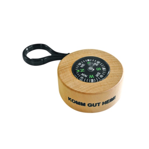 [104261] Kompass aus Holz 