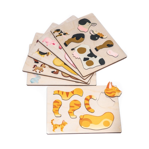 [104084] Magnetpuzzle Bauernhoftiere