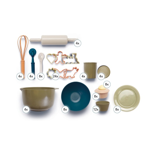 [108053] Bio-Backstuben Set - 100 Teile