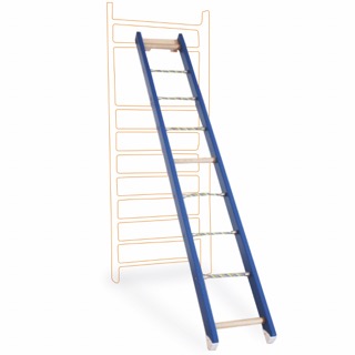 [107143] Turnleiter mit Seilsprossen U3 geeignet