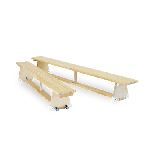 [107126] Turnbank natur 1,50m lang, Schmale Ausführung (30cm hoch), U3 geeignet