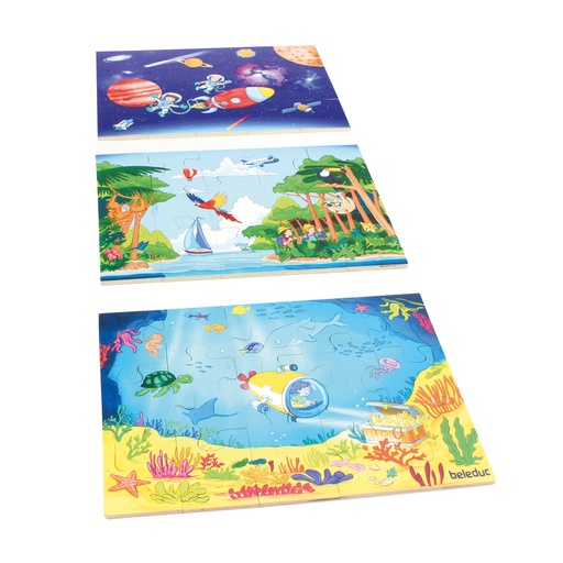 [104028] Bodenpuzzle - Tiefsee bis Weltall