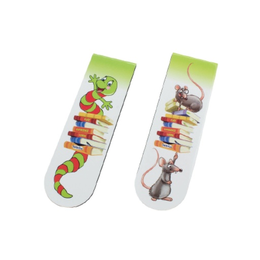 [114008] Lesezeichen magnetisch 12 Stück sortiert