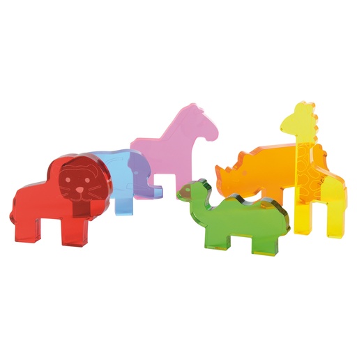 [106268] Acryl Wildtiere - 6er Set 