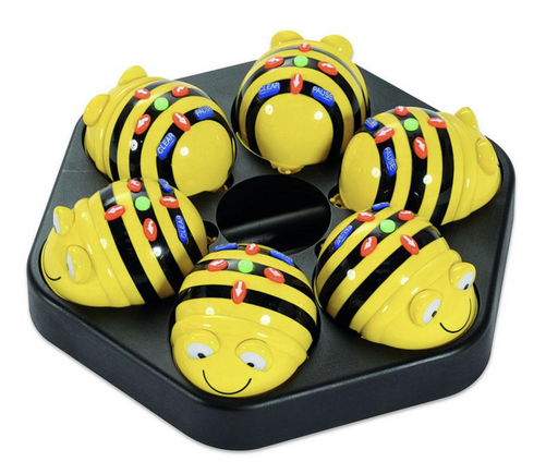 [104128] Bee-Bot Klassensatz, 6 Bee-Bots mit Ladestation