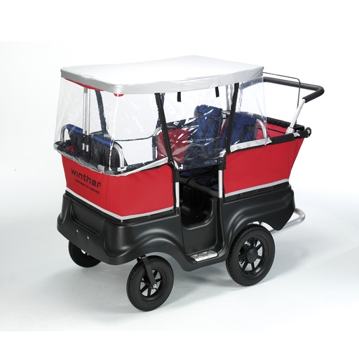 [112201] Regenschutz E-Turtle Kinderbus für 4 Kinder
